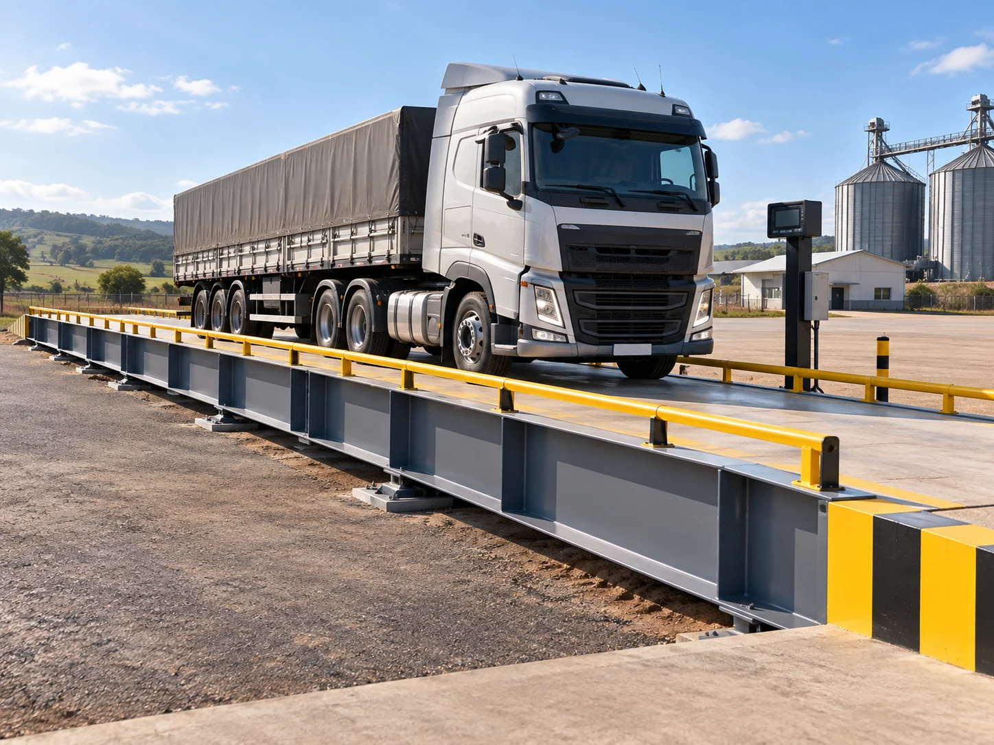 Balança rodoviária para controle de cargas